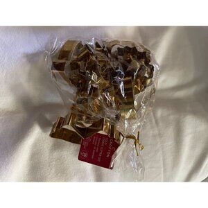 Gold Cookie Cutter Set  Stainless Steel  Includes 16 Assorted Designs  Dishwashe